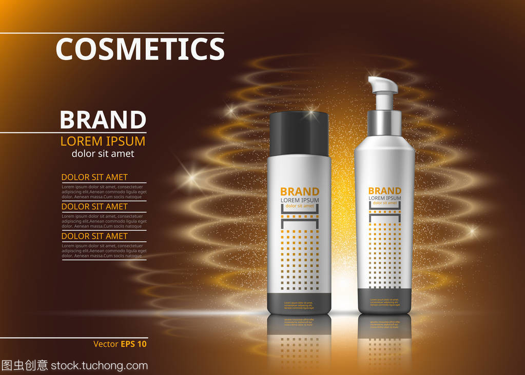 数字矢量现实 美发与身体护理产品的3D视觉盛宴